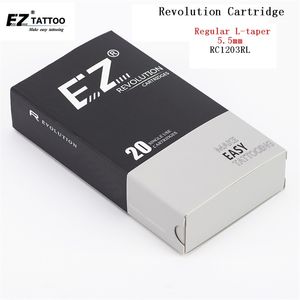 EZ Revolution Cartridge Tattoo Needles #12 0.35mm Round Liner RC1201RL RC1203RL RC1205RL RC1207RL RC1209RL 11 14 18RL 20 pcs lot 210323