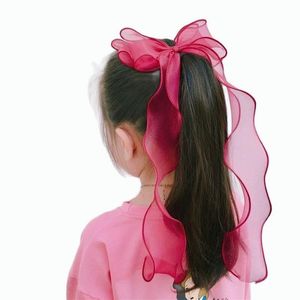 Fitas De Fita De Tecido venda por atacado-Ribbon Lace Bow Cabelo Clipe Crianças Cute Manta Hairpin Tecido Elegante Barrettes Meninas Adorável Sweet Headwear Kids Acessórios