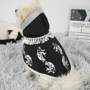 Psy Kostium Dog Odzież Śmieszne Śliczne Halloween Cloak Ciepły Ajatar Kształt Koral Velvet Bluzy Płaszcze Pet Zimowe Odzież Role Odgrywaj Odzież A95