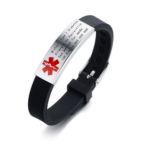 Pulseira de titânio de titânio por atacado pulseira de charme médico dobrado