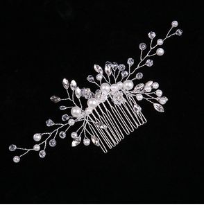 Headpieces silver Crystal Women Headpieces Combs Bridal Hair Accessories Wedding Jewelry Bridal Head Decoration Ornament