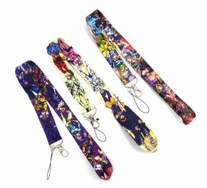 Cell Phone Straps & Charms 100pcs Japan Anime cartoon JOJO neck Lanyard PDA Key ID Holder Badge long strap for boy girl wholesale