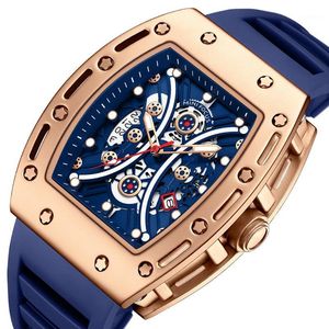 ساعة Wristwatches Fashion Men's Watches Top Quartz Wrist Watch for Men Luminious Waterproof Sport Relogio Maschulino Blue