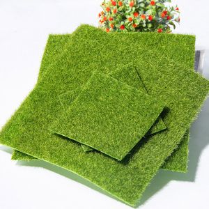 1 pcs 15cm / 30cm Festa artificial da pastagem suprimentos simulação musgo relva grama falsa grama verde tapete diy micro paisagem casa decoração 20220110 Q2