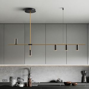 Modern Black Gold LED Pendant Chandelier for Bedroom Living Room Loft Entrance Hall Kitchen Dining Nordic Home Decor