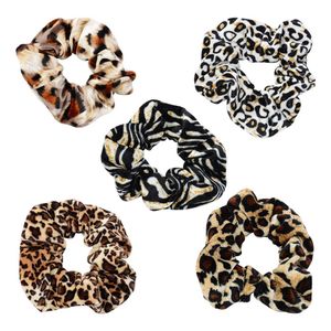 2022 Nya Leopard Kvinnor Hår Accesorios Ladies Hairs Slips Striped Lady Scrunchies Ponytail Kvinna Flickahållare Rope