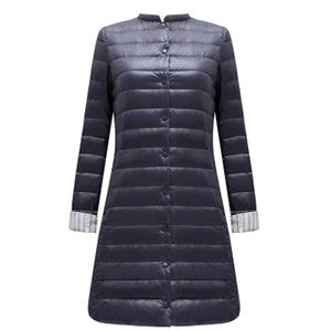 Ultra Light Duck Down Long Jacket Women Spring Padded Warm Coat Female Jackets Overcoat Winter Portable Parkas 210430