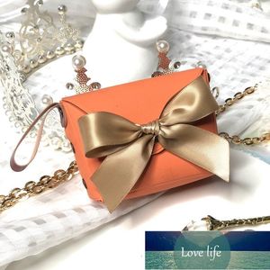 Wrap prezent 10 sztuk / partia Creative Portfel Bag Druhna Wedding Favor Mini Candy Box Baby Shower Packaging Chocolate Party Supplies Cena fabryczna Expert Design Quality