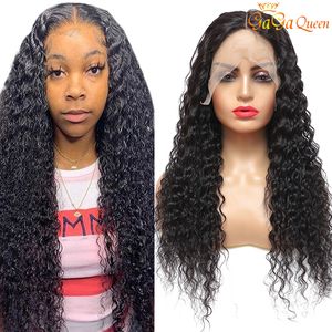 13x4 Malaysian Human Hair Lace Frontal Wig Unprocessed Deep Wave Lace Wigs Nature Color Deep Wave Frontal Wig