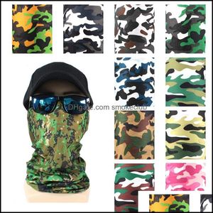 Designer Masks Housekee Organization Home & Garden3D Printed Camouflage Party Face Shield Magic Scarf Riding Mask Headscarf Christmas Drop D