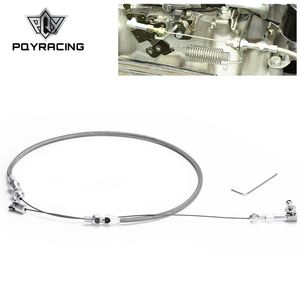 44" Throttle Cable 24" Stainless Steel Braided Housing Carbureted EFI Applications Autos Pedal Accelerator Control Line PQY-TCB03