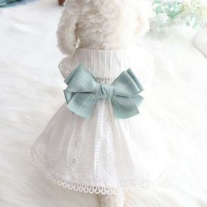 Pet Cat Dog Odzież Summer Outdoor Lolita Styl Puppy Dress Teddy Bulldog Bichon Zwierzęta Psy Odzież