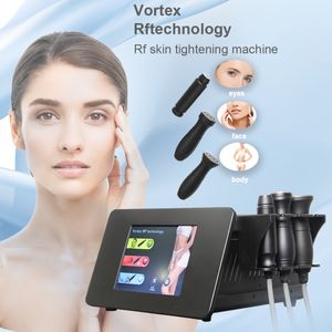 Quantum Vortex RF Máquina de aperto de pele e dispositivo de emagrecimento corporal Massageador facial Face Lift Olhos Pescoço Remoção de gordura corporal Máquina de beleza para remoção de rugas