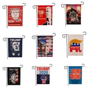 Трамп 2024 садовый флаг белья 45 * 30 см кампания сада флаги бесплатная доставка 496