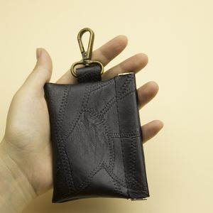 10st coin plånböcker Kvinnor Pu Plain Square HouseKeeper Keychain Purse Organizer Pouch Card Holder