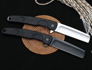 ER T-Razor 007 Klappklingenmesser N690 satiniertes/schwarzes Titanbeschichtetes Tanto-Spitzenklingenmesser mit Einzelhandelsverpackung