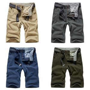 Męska marka Lato Nowy Klasyczny Fit Perfect Cotton Cargo Krótkie Mężczyźni Smart Leisure Frickin Nowoczesne Stretch Chino Krótkie spodnie Mężczyźni X0628