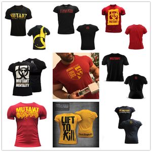 MUTANT new fitness short sleeve male brothers personalized printing sports running training wear large size T-shirt