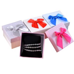 Utsökt Bow Luxury Watch Boxes Papper Smycken Armbandsur Hållare Display Lagring Box Present Money Organizer Case