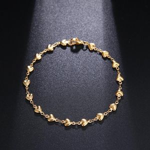 Cadeia de link Bracelets de aço inoxidável para homem Mulheres Gold Silver Pingle