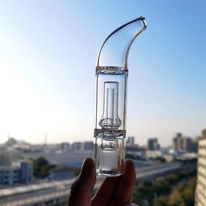 Cam Boru Budgie 2.0 Buharlaştırıcı Su Fıskiye Aracı Adaptörü Boyutu 14mm Kaliks Kavisli Ağızlık Solo Hava PAX2 PAX3 VS Bong Nargile Için PVHEGonG GonG