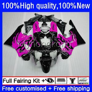 Honda CBR893RR CBR900RR 1989-1993 Vücut 36NO.182 CBR893 CBR900 RR Pink Black 1989 1990 1991 1992 1993 CBR 893 900 CC 893RR 900RR 89 90 91 92 93 Fairing