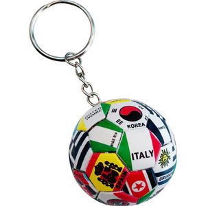 New World Flag Football Keychain Country Soccer Club Fans Portachiavi Auto Portachiavi Souvenir Borsa Ciondolo Accessori Regali K2114 G1019