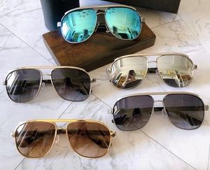 Marken-Designer-Sonnenbrille für Herren, grau-braune Gläser, Brillen, männlich, quadratisch, großer Rahmen, Herren-Fahrer-Sonnenbrille, Punk, coole Fahr-Sonnenbrille, 5 Farben mit Originalverpackung