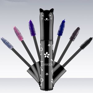 6 farben Mascara Wasserdicht Schnell Trocken Wimpern Verlängerung Make-Up Werkzeuge Wimpern Blau Rosa Lila Schwarz Für Schönheit