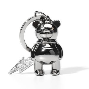 Mens Designers Metal Violent Bear Car Keychain Ladies Fashion Temperament Trend Brand Keychains High Quality 3 Styles