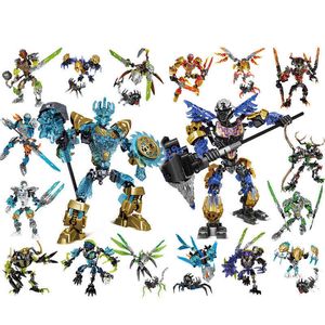 BIONICLE Series Action Figures Building Block Toys Set For Kids Christmas Boy Best Birthday Gift Robot Compatible Major Brand H1103