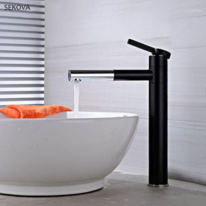 Wholesale tap water quality for sale - Group buy Bathroom Sink Faucets Matte Black Chrome Quality Brass Washbasin Faucet Double Position Rotatable Tall Short Style Mixer Water Tap