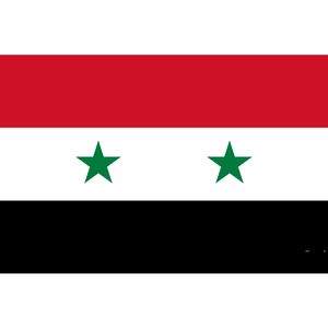 Neue hochwertige Syrien-Flagge 3 x 5 ft 150 x 90 cm 100D Polyester Messingösen benutzerdefinierte Flagge Werbung und Dekoration EWE7370