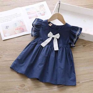 Summer Girl Sling Dress Cotton Sleeveless Children Abiti Fruit Print Kids For Girls Fashion Princess Abbigliamento 210528