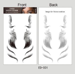 Hair Line Tattoos Sticker Hair Edges Template Fashion Fake Baby Natural Curly Women Temporary Hair Styling Tool