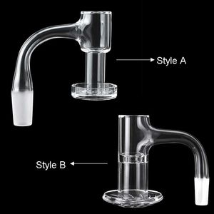 Two Styles Beveled Edge Full Weld Smoking Terp Slurper Quartz Banger 2mm Wall 20mmOD Blender Seamless Nails For Glass Water Bongs Dab Rigs Pipes