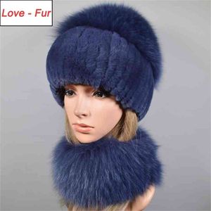 Inverno macio quente mulheres real rex coelho pele lenço chapéu quente real raposa raposa tampão anel shawl natural raposa pele lenços chapéus 201215