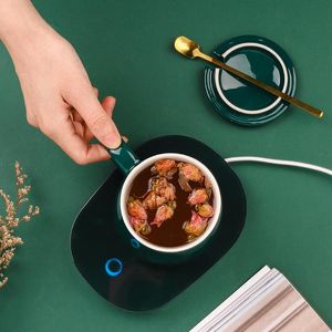 Tazze Tazza Riscaldata Pad Riscaldatore USB Tazza alimentata Ufficio Caffè Latte Tè Riscaldamento dell'acqua Temperature costanti Elettrico