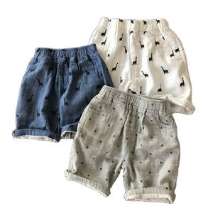 Boys cotton gauze shorts Children's baby summer casual pants P4677 210622