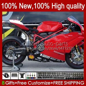 Мотоцикл кузова для Ducati 749S 999S 749 999 Сток красный 2003 2004 2005 2006 Body Kit 27NO.98 749-999 749 999 S R 03 04 05 06 CoSling 749R 999R 2003-2006 гг.