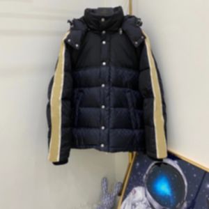 21SS Mężczyźni Designers Kurtki Down Parkas Kapturem Taśma Odblaskowa Jacquard Ubrania Stojak Kołnierz Mens Coats Odzieży Odzieżowa Czarny Niebieski Szary Khaki Xinxin