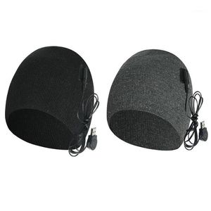 Outdoor Ski Heated Winter Hat Warm Knit Breathable Electric Heating Cap For Snowboard Cycling Riding Cold Caps & Masks