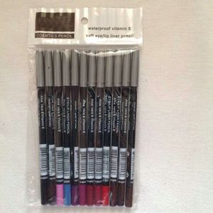 뜨거운 품질 최저 베스트셀러 좋은 판매 최신 아이 라이너 lipliner 연필 12 가지 색상 + 선물