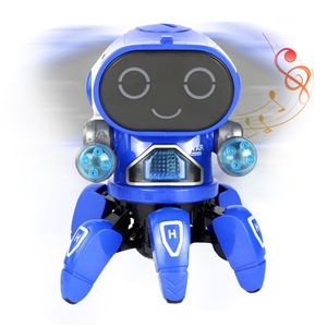 Electric Dancing Robot Light Music Dynamic Disco Jumping Robots Toy for Kids Children Xmas Gifts