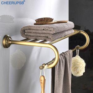 Rastrelli da asciugamani da bagno a parete vintage a parete a sfano portapacela spazzolata a doppio strato per appendiabiti asciugamani supporti.