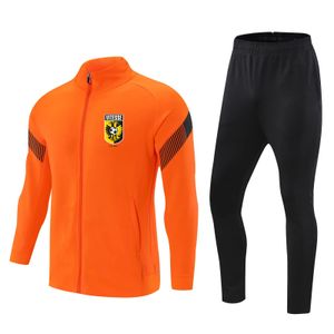 Betaald Voetbal Vitesseキッズジャージジャケットの子供トラックスーツサッカーセットウィンターコートアダルトトレーニングウェアスーツサッカーシャツセーターロゴカスタマイズ