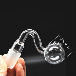 Großhandel 14mm 18mm männlich weiblich Joint Klarglas Bohrinsel Schüssel Dickes Pyrexglas Ölbrenner Rohr Shisha für Wasserpfeifen Bong Dab Rig