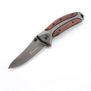 BR DA58 Camping Tactical Survivals Knifes Survival Jaktkniv Fickknivar ECD Verktyg Titan Box Steel Wood OEM 3CR13MOV 220mm