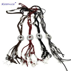 Wholesale cord tassels for sale - Group buy Pendant Necklaces Leather Cord Chain Tassel Pendents Necklace Unique Bohemia Ethnic Chic Vintage Long