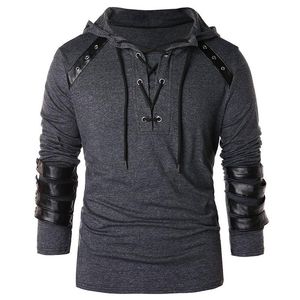 Men s Hoodies Sweatshirts Casual Sweater Thin Slim Fashion Trend Solid Color Lapel Army Green Long sleeved T shirt